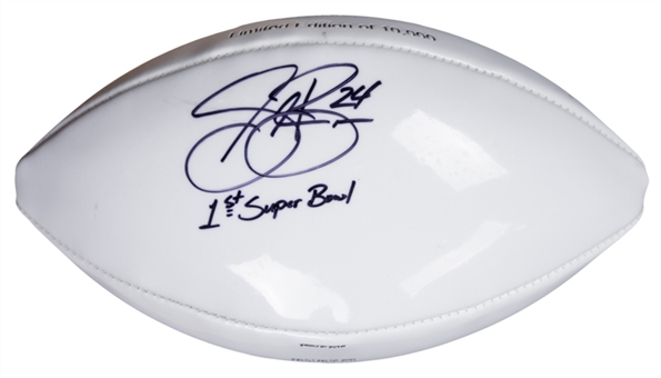 Sheldon Brown Signed & Inscribed Super Bowl XXXIX Football (Beckett)
